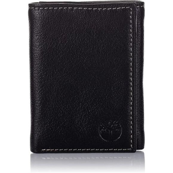 Men's Genuine Leather RFID Blocking Trifold Wallet